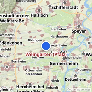 Kartenvorschau Weingarten (Pfalz)