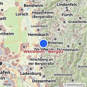 Kartenvorschau Weinheim - Bergstr