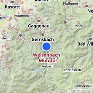 Kartenvorschau Weisenbach - Murgtal