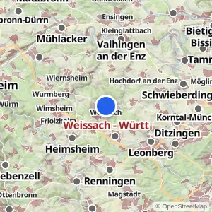 Kartenvorschau Weissach - Württ