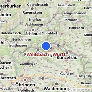 Kartenvorschau Weißbach - Württ