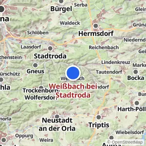 Kartenvorschau Weißbach bei Stadtroda