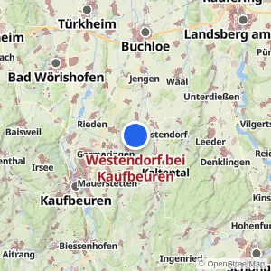 Kartenvorschau Westendorf bei Kaufbeuren