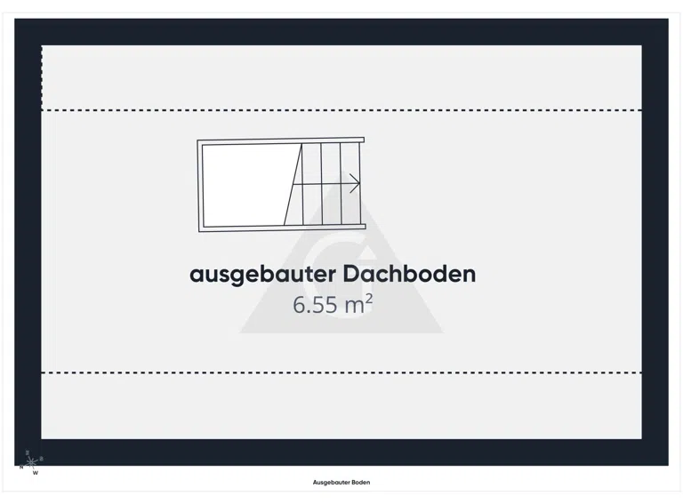 Ausgebauter Dachboden
