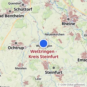 Kartenvorschau Wettringen - Kreis Steinfurt