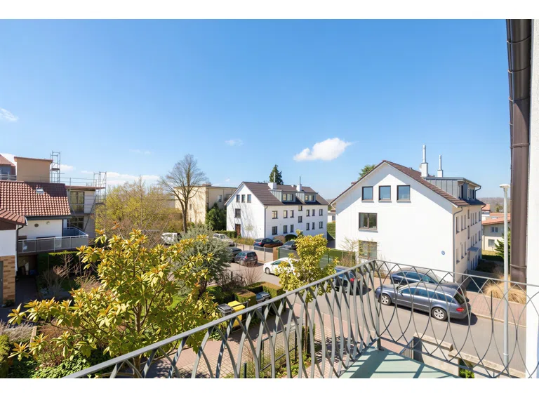 Blick vom Balkon