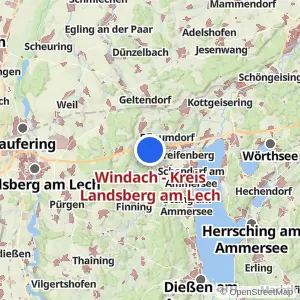 Kartenvorschau Windach - Kreis Landsberg am Lech
