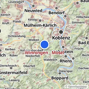 Kartenvorschau Winningen - Mosel