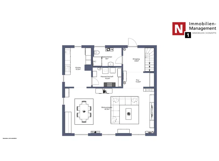 Maisonette-Wohnung unten