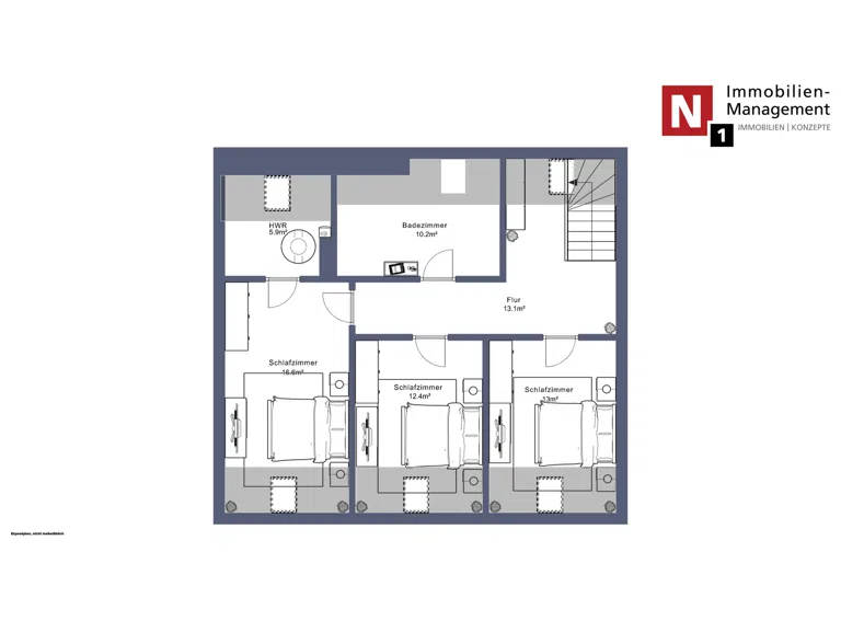 Maisonette-Wohnung oben