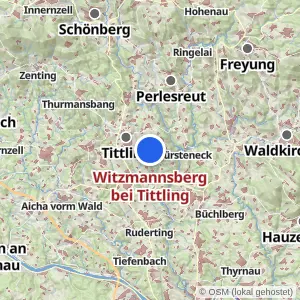 Kartenvorschau Witzmannsberg bei Tittling