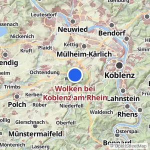 Kartenvorschau Wolken bei Koblenz am Rhein