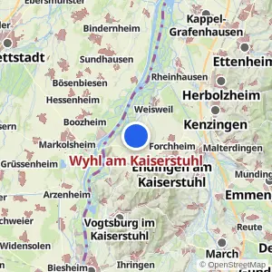 Kartenvorschau Wyhl am Kaiserstuhl