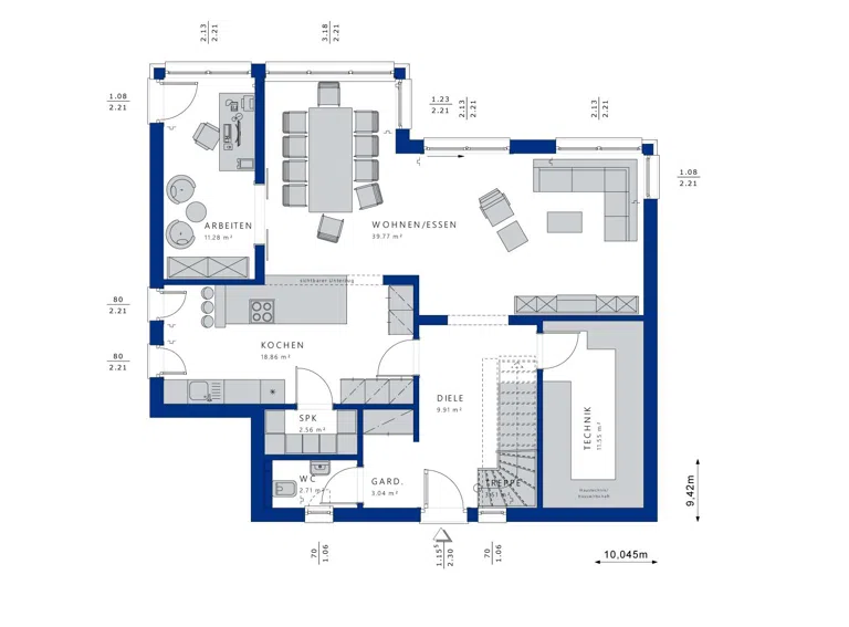 EVOLUTION 154 V4 - Grundriss EG