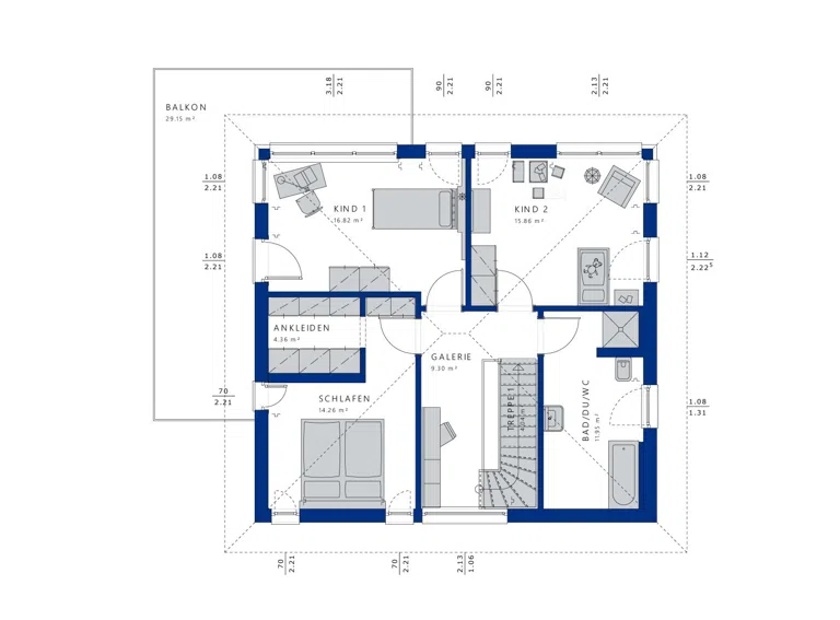 EVOLUTION 154 V4 - Grundriss OG