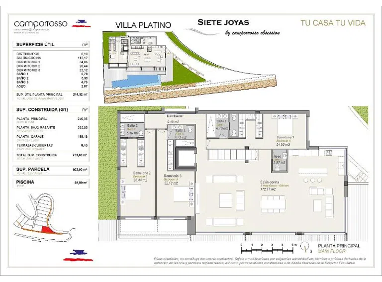 Plano Villa Platino Siete Joyas by camporrosso obsession Seite 1