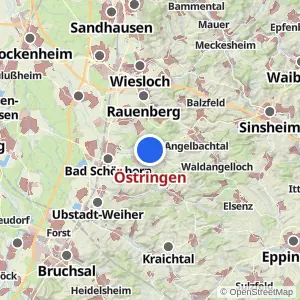 Kartenvorschau Östringen