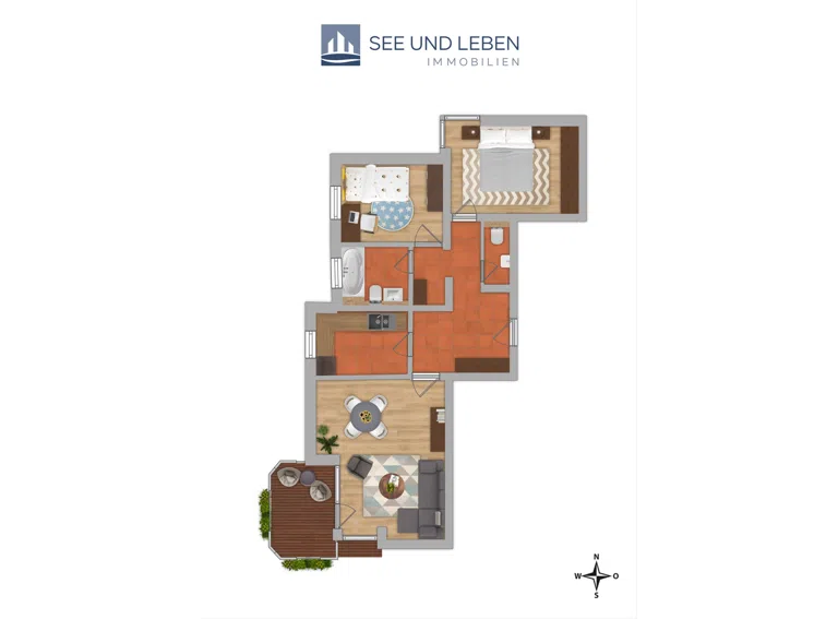 Visualisierter Grundriss